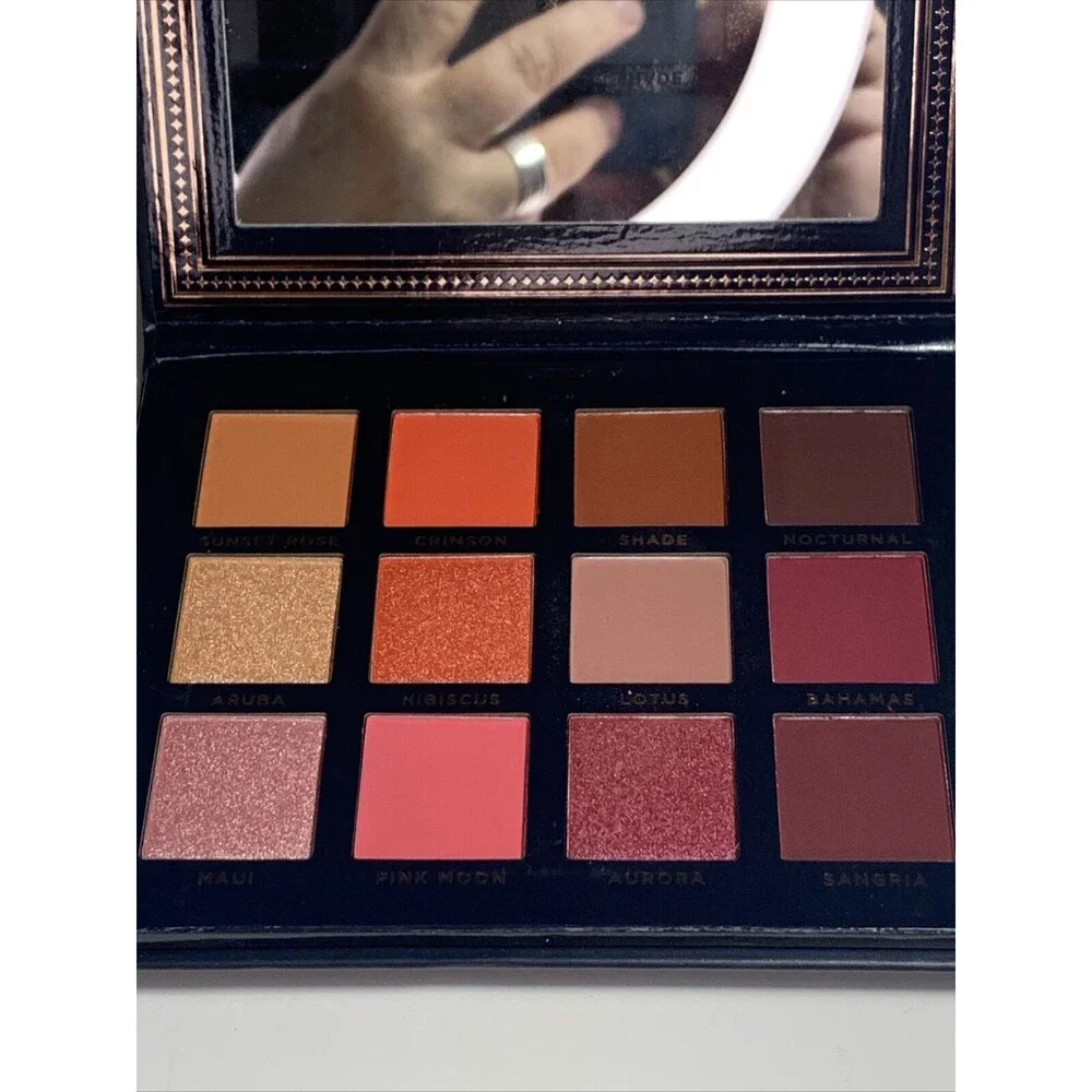 Ace Beaute SCARLET DUSK Matte Shimmer Eyeshadow Palette New No Box High Pigment